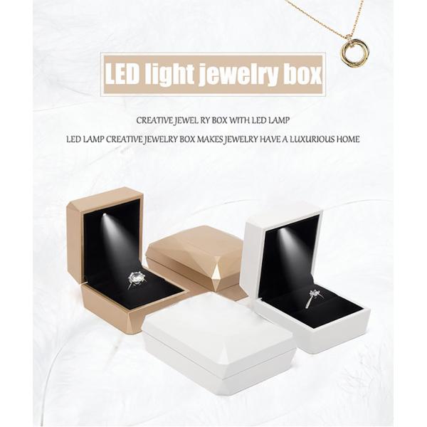 Customized Spray Paint Box Gift Packaging LED Light Jewelry Box