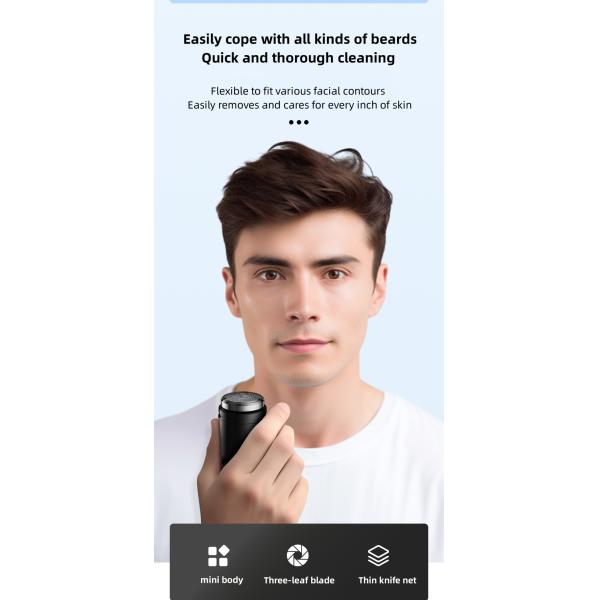 ES60 Smart Life Electric Shaver With LED Screen 3.5h Charge Long Standby Time