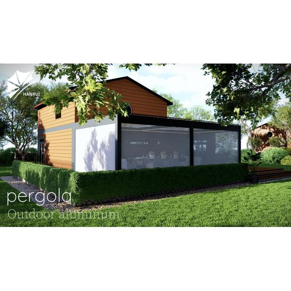 Aluminum outdoor pavilion to create a comfortable outdoor life