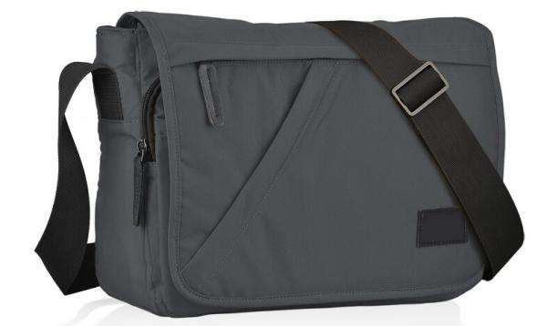 Customized Blue Nylon Travel Messenger Bag With Lots Of Pockets 32*23.5*9 Cm