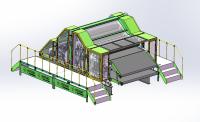 cilindro de los 2.5m los 80m/Min Nonwoven Carding Machine Double para las lanas
