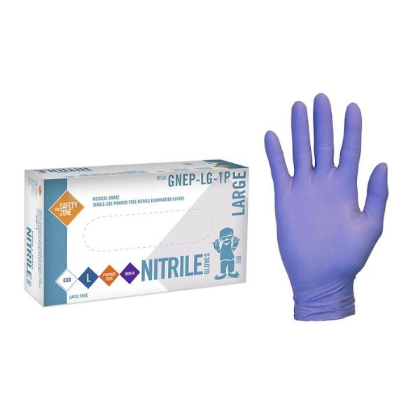 Disposable examin Nitrile Gloves,Powder Free, purple, blue, S M L XL size, AQL1.5