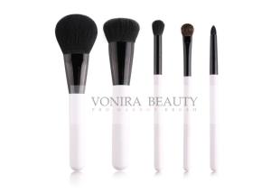 5Pcs Classic Grey Squirrel Hair Natural Hair Makeup Brushes Kit Customized