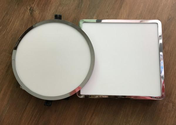 Black Epistar 18w 24w LED Slim Panel Light Surface Mounted Chrom Color 220V 4500K