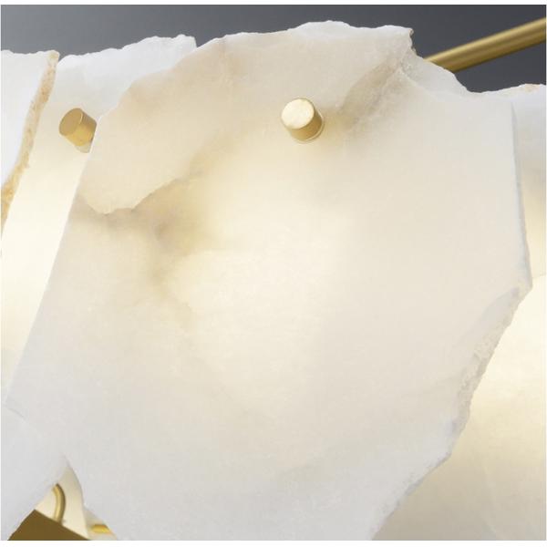 Железный латунный цвет Scagliola роскошные потолочные фонари для домашнего убранства