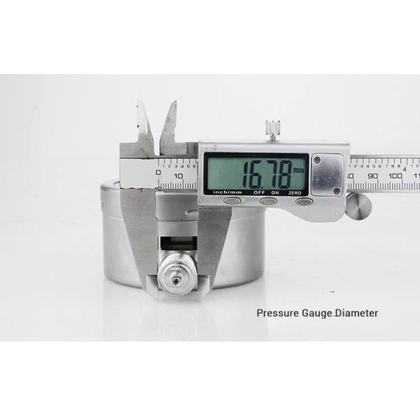 YE75BF 76mm Nominal Diameter Overvoltage Protection All Stainless Steel Pressure Gauge