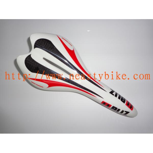SA-NT10 bicycle parts carbon fiber saddle  road saddle in color white ane red