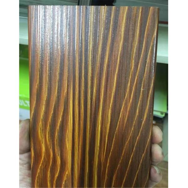 UV Resistance 7.0mm Aluminum Wood Panels / ISO14001 Aluminum Interior Panels