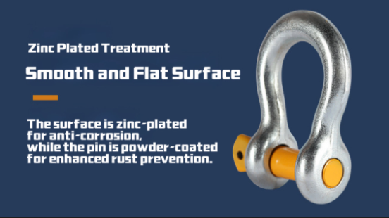 Dip Galvanized American Type Shackle with 110 V Voltage and 40Cr-Body & Pin for Heavy-Duty Lifting