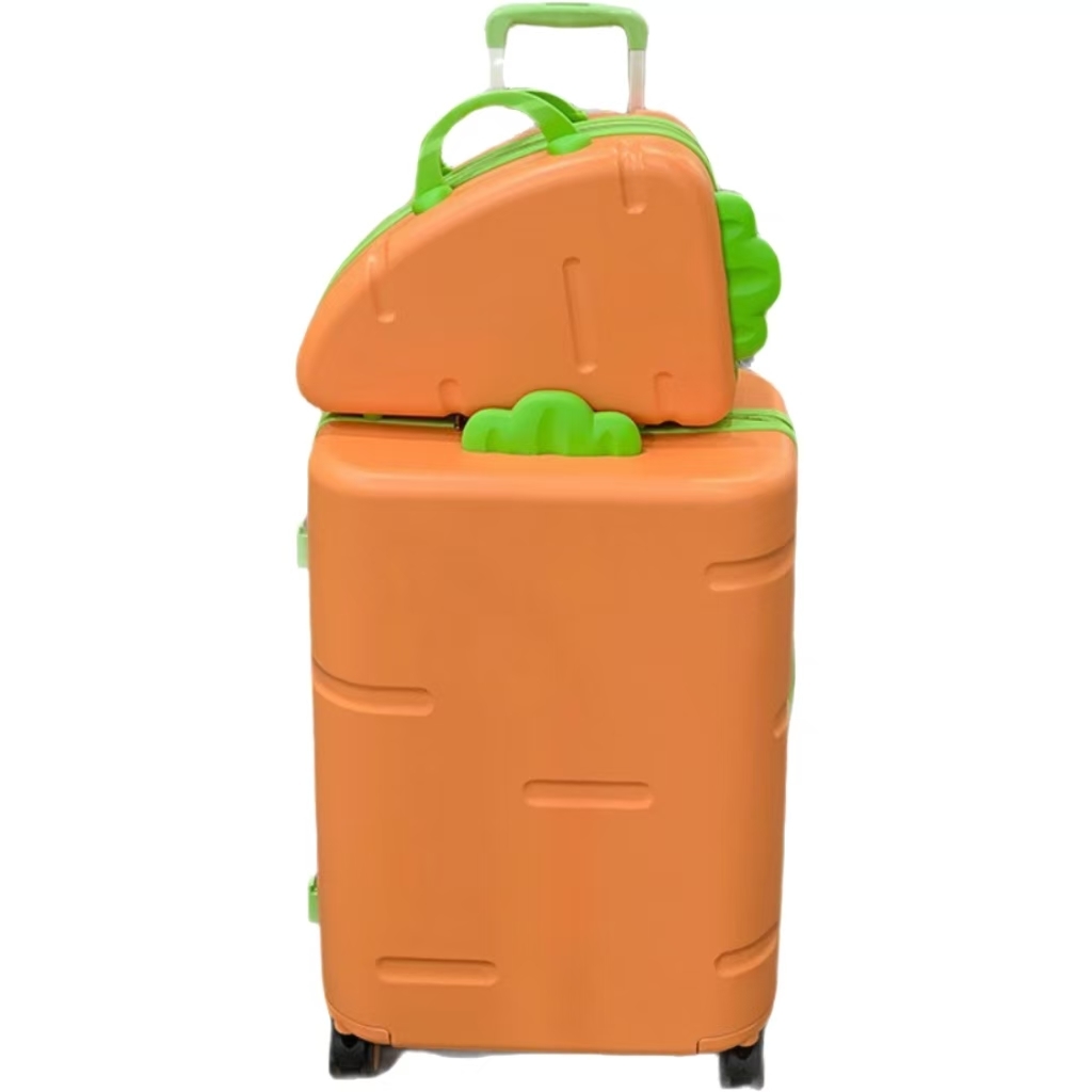New Arrival Carrot Suitcase Trolley Case 20/24 Spinner Wheels Cabin Travel Luggage with Password Lock