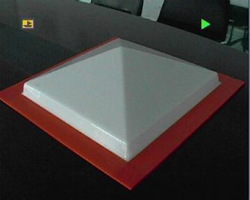 Customized Transparent Polycarbonate Pyramic Skylight Dome, Easy to Install & Transport, Custom Sizes Available, Long Lasting Roof Light Cover