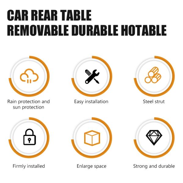 2023- First Generation Yuan Hang H8 SUV 4x4 Tailgate Folding Table with Small Package