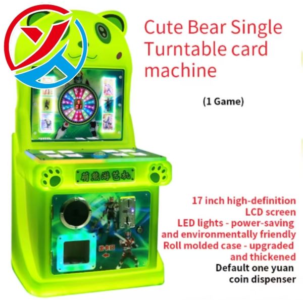 Cute Bear Urban Children's Automatic Vending Machine Single Turntable Card Machine