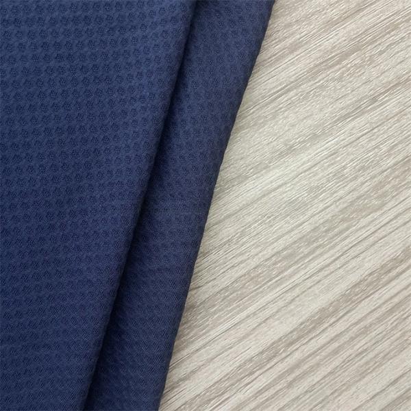 Garment Materials 100% Polyester Knitted Jacquard Soccer Mesh Fabric For Sportswear