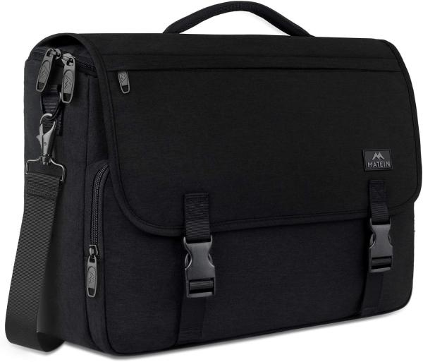MESSENGER BAG FOR MEN, WOMEN BRIEFCASES LIGHTWEIGHT MEN'S LAPTOP BAG 15.6 INCH WATER RESISTANT CROSSBODY SCHOOL