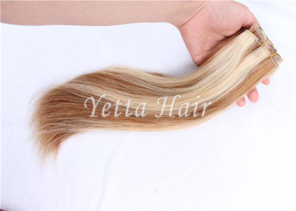 Smooth Mixed Color 100% Brazilian Virgin Hair Extensions Can Be Dye Permed
