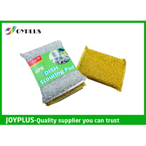 High Density Kitchen Nylon Sponge Scrubber , Dish Washing Scrub Pads 4 Pack