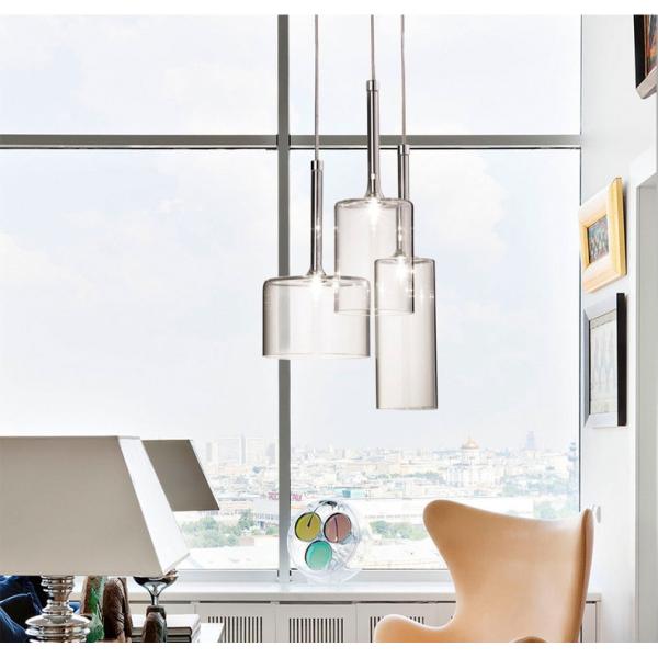 Modern Clear Grey Amber Glass Creative chandelier scandinavian(WH-MI-86)