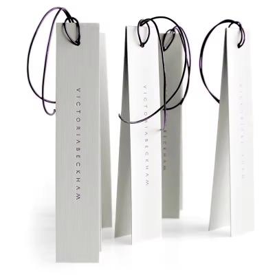 White Velvet Leather Gift Tags Custom Apparel Tags Printed Clothing Labels