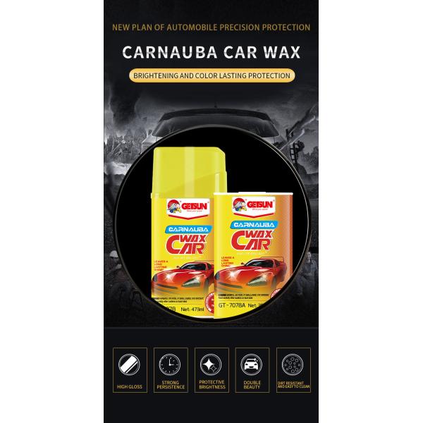 Pintura para el cuidado del automóvil de silicona Carnauba Nano Cerámica Polvo para automóviles de cera resistente a productos químicos
