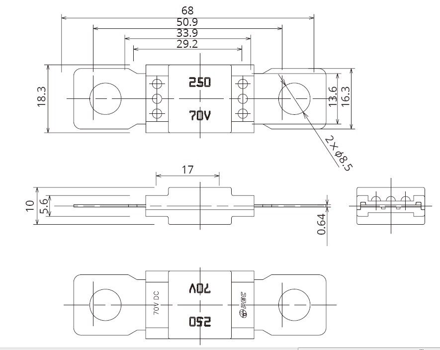 Сжигатель высокого амперного типа PEC Pacific SBFW-K DC32V Mega Fuse
