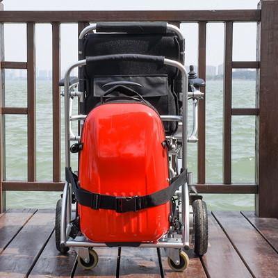 Aluminium Alloy Folding Electric Wheelchair With Brushless Motor 180W*2