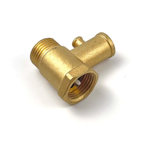 Brass Water Heater Safety Relief Valve Body Thread Backflow Preventer Valve Body for Electric Water Heater Pressure Protection