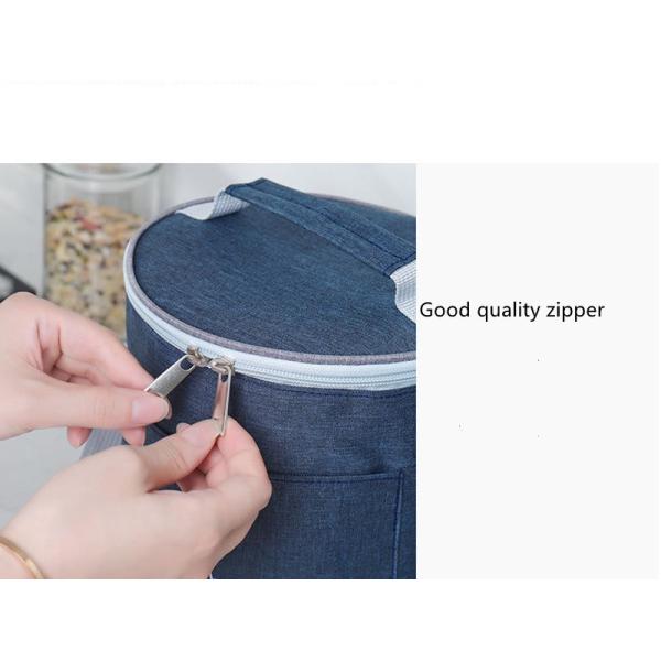 Adjustable Shoulder Strap Insulated Reusable Lunch Bag for Women Allover Print Food