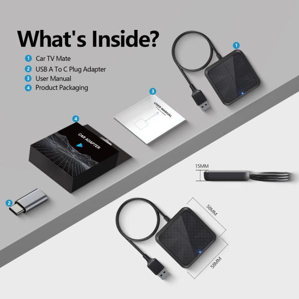 Universal Android Carplay Box with 1080P HDMI Output 58x15mm