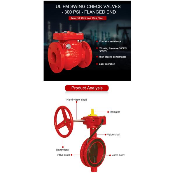 F4 Flange Fire Fighting Valves 4 Inch 1.5 Inch Ductile Iron Gate