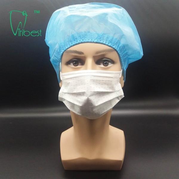 3 Ply Disposable Non Woven Face Mask , Disposable Earloop Face Mask