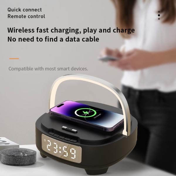 Bluetooth Alarm Clock Charger Speaker