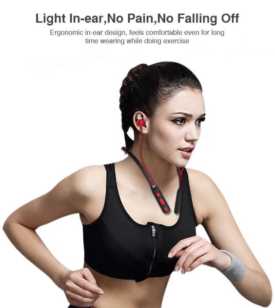 Bluetooth Earphone Headphone Sport Wireless Headphones IPX5 Waterproof Wireless Earphones Headset with mic for Phone