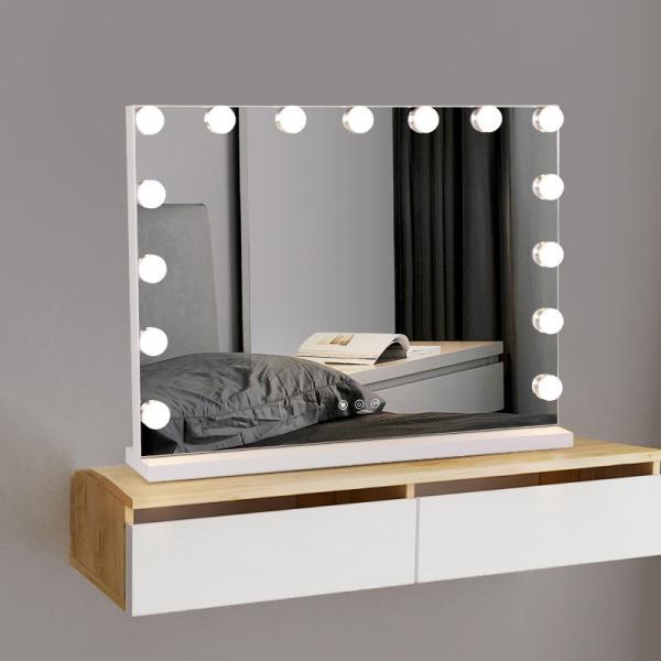 Large Hollywood Mirror And Lights 50x Magnifying For Home Makeup