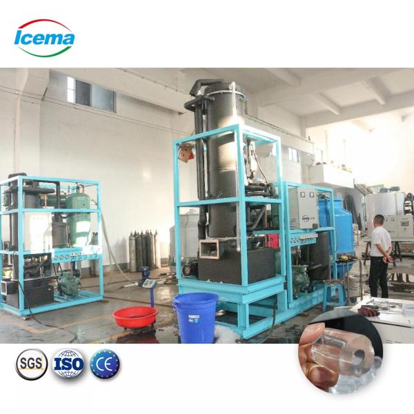 Anúncio publicitário automático da máquina de gelo do tubo de 30 Tons/24H