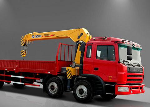 Move Fast Truck Loader Crane , Hydraulic 8 ton truck with crane