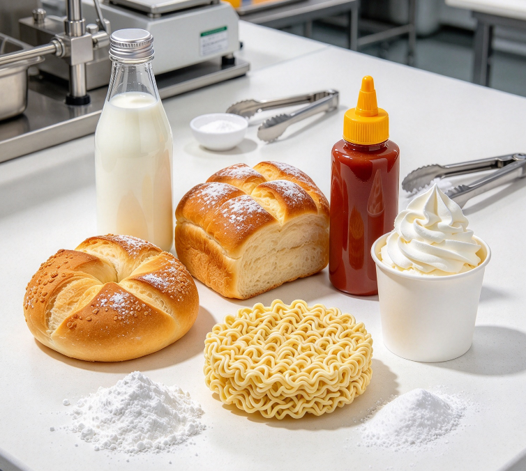 Factory Supply CMC Carboxymethyl Cellulose Multiple Viscosity For Ice Cream & Beverage & Bakery