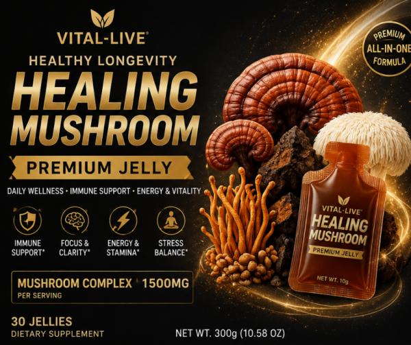 10-In-1 Functional Mushroom Complex Jelly Focus Products In Natural Fruit Pectin Base