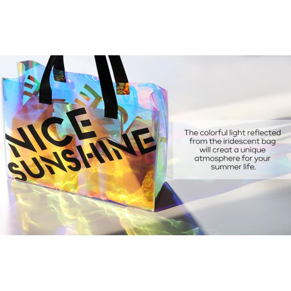 Iridescence Beach Bags for Women - Extra Large Beach Tote Waterproof Sandproof, Pool Bag Travel Picnic Camping