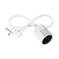 Cabo de extensão com ficha EU H05VV-F 3G0.75mm2 Preto Cabo de alimentação industrial