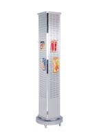 Largura móvel 270mm da altura 1720mm três lados que gerenciem o suporte do folheto, cremalheiras de exposição do supermercado para lojas varejos