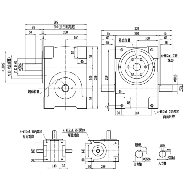 Standard Cam Indexers In Automation Fixed With Shaft Flange Type Design For Enhanced Rigidity And High Precision