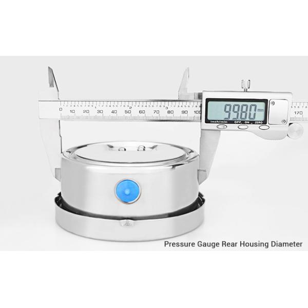 High Pressure Gas Meter 2.5% Accuracy Stainless Steel Diaphragm Seal Pressure Gauge