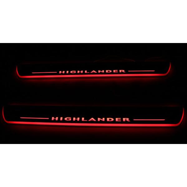 Toyota Highlander car door welcome lights LED Moving Door sill Scuff for sale