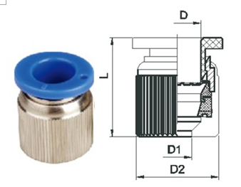 Miniature Brass Pneumatic Tube Fittings Straight / Branch Tee Type