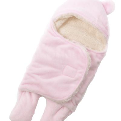 Small 0-3 Months Fleece Swaddle Blanket 100 Polyester Swaddle Blanket Baby Girl