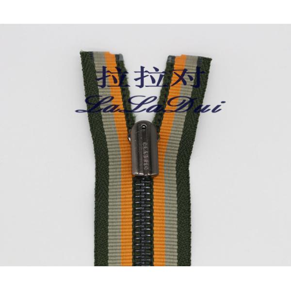 22 Inch Two Way Separating Zipper 5# , Decoration Heavy Duty Coat Zippers