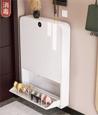 2024 New Disinfection Smart Sterilization Ultra-Thin 15cm wide Steel Shoe Storage Cabinet For Home Entrance, Aisle