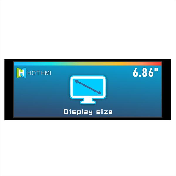 6.8 Inch Hight-Brightness TFT LCD Display LVDS Interface