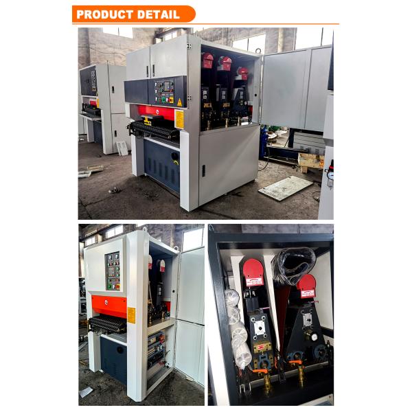 3500 KG R-RP1000 Precise Calibrating Wide Belt Grinding Sander Sanding Machine for Plywood Solid wood Floor